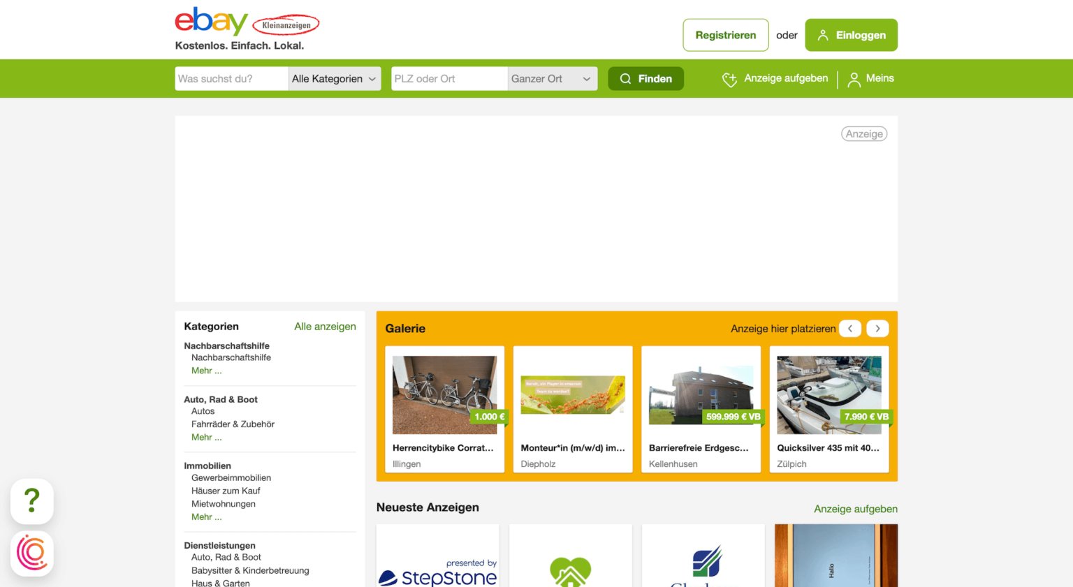 Ebay Kleinanzeigen Einfach Lokal Kostenlosnull