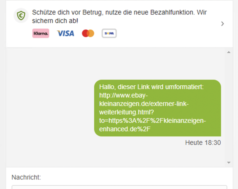 Ebay Kleinanzeigen Nachrichten Werden Nicht Gesendet Wie kann ich einen Link in meine eBay Kleinanzeigen Beschreibung