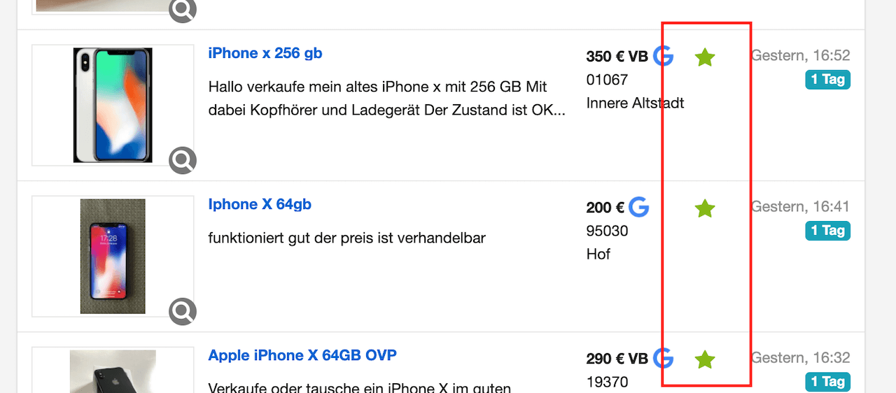 eBay Kleinanzeigen maximale Anzahl Inserate in Merkliste ...